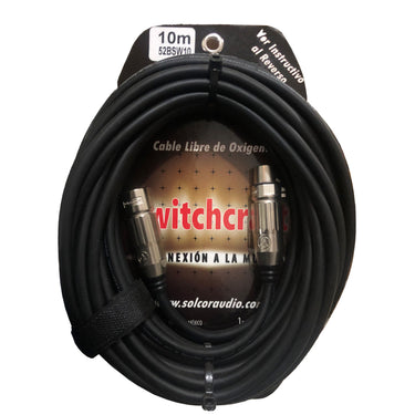 CABLE SWITCHCRAFT P/MICROFONO CANON A CANON 10 MTS. 52BSW10